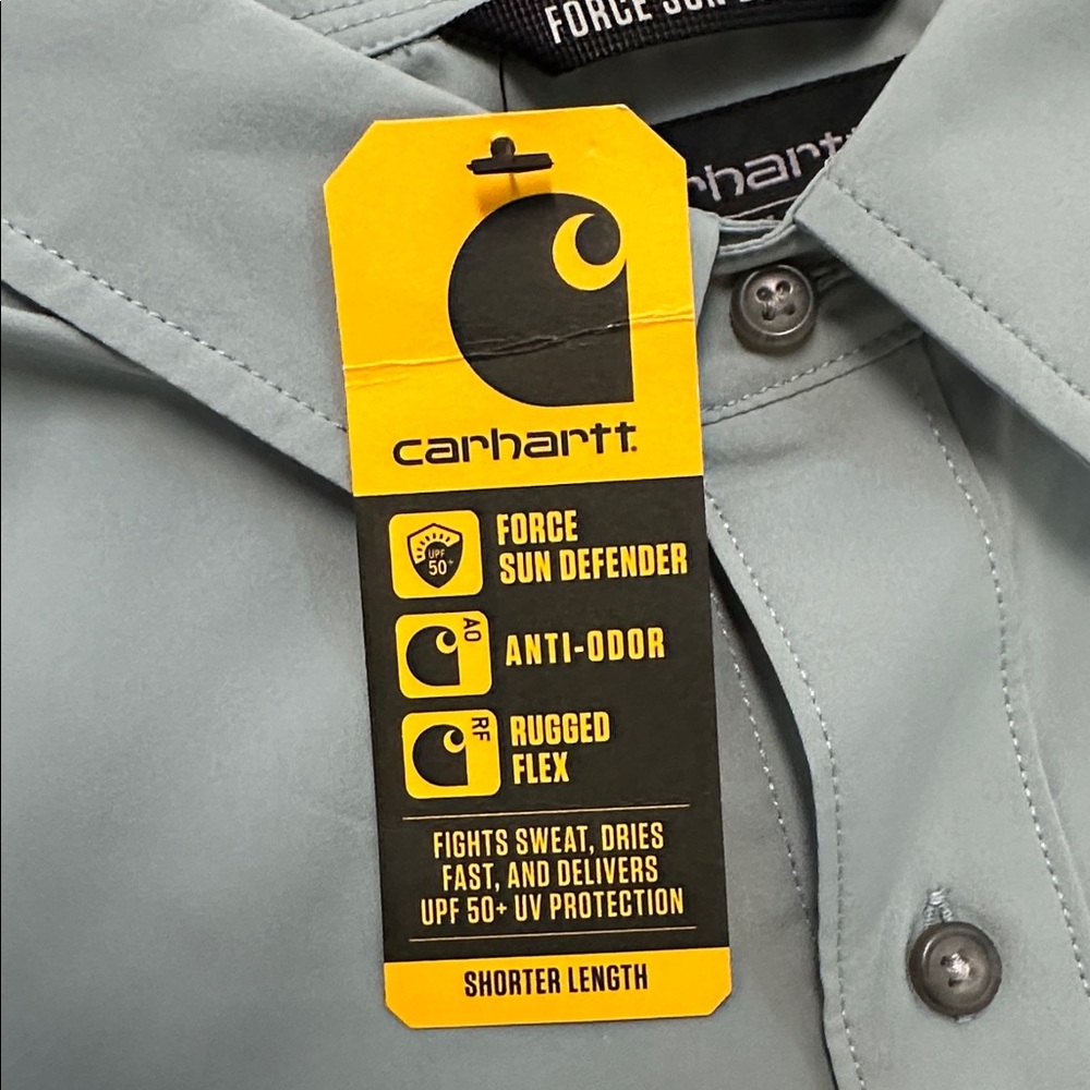 NWT Carhartt Force Sun Defender Long Sleeve Shirt - Picture 3 of 6